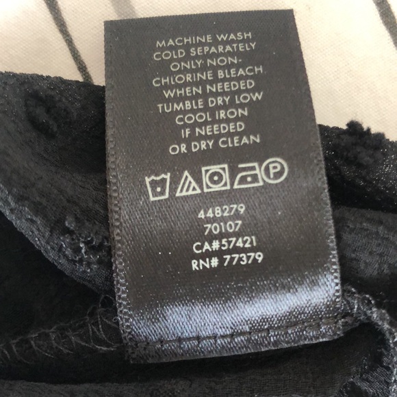 Ann Taylor dotted ruffle tie neck top - Picture 8 of 9